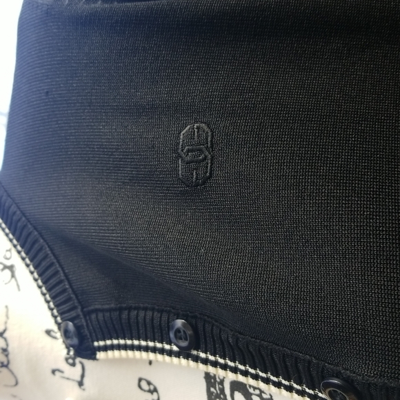 GIVENCHY Monogram Size medium 38 Black WhiyeButton up Cardigan - Picture 3 of 15